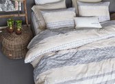 Riviera Maison Woven Nature Dekbedovertrek - Lits-jumeaux - 260x200/220 cm - Grey