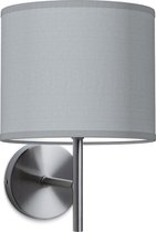 Home Sweet Home wandlamp Bling - wandlamp Mati inclusief lampenkap - lampenkap 20/20/17cm - geschikt voor E27 LED lamp - lichtgrijs