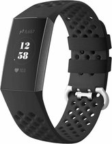 Charge 3 & 4 sport point band - zwart - Geschikt voor Fitbit
