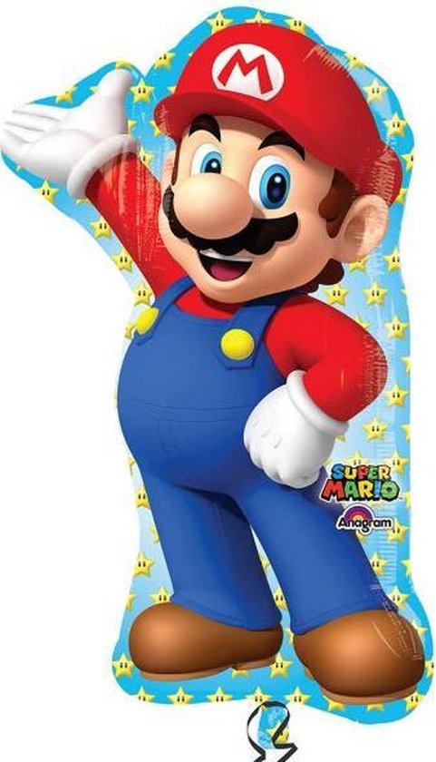 AMSCAN - Aluminium Super Mario videogame ballon - Decoratie > Ballonnen
