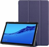 Huawei MediaPad M5 Lite 10.1 Tri-fold Book Case - Donker blauw