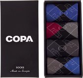 COPA - Argyle Football Pitch Sokken Box - 40 - 46 - Zwart