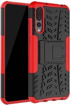 Schokbestendige Back Cover - Huawei P20 Pro - Rood