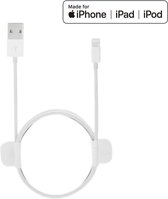 Originele Xiaomi Mi TopTurbo 1 m MFI 8-pins USB Data Sync oplaadkabel, voor iPhone 6 & 6 Plus / 5 & 5S & 5C / iPad Air 2 & Air / iPad mini 3 & mini 2 & mini / iPod (wit)