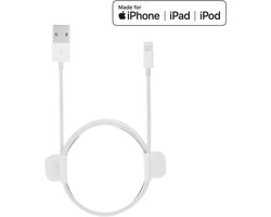 Originele Xiaomi Mi TopTurbo 1 m MFI 8-pins USB Data Sync oplaadkabel, voor iPhone 6 & 6 Plus / 5 & 5S & 5C / iPad Air 2 & Air / iPad mini 3 & mini 2 & mini / iPod (wit)