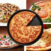 Let op type!! 9 inch Round Non-stick Pizza Pan Baking Cooking Oven Tray  Size: 24.5(D) x 1.6cm(H)