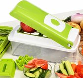 Multifunctionele shredder chopper fruit groente salade rasp (groen)