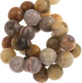 Perles en agate folle (10 mm) 19 pièces