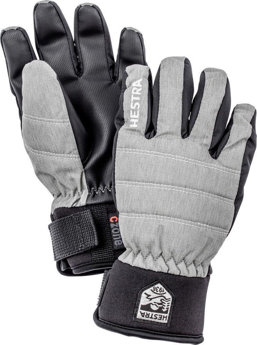 Hestra CZone Primaloft Jr. 5 finger – Wintersport Wintersportkleding Handschoenen Grijs
