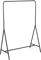 Lisomme industrieel kledingrek Rick - H154xB109 cm - Zwart
