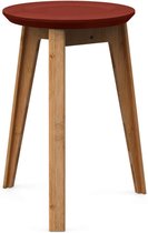 We Do Wood - Button Stool - Bamboe kruk - Ø30 x H44 cm - Rood