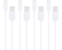 4 STKS HAWEEL 1 m High Speed ​​Micro USB naar USB Data Sync Oplaadkabels, voor Samsung, Huawei, Xiaomi, LG, HTC en andere smartphones