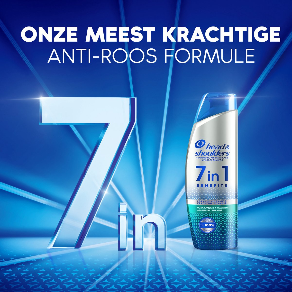 Head & Shoulders 7in1 Krachtige AntiRoos Shampoo Voor Mannen