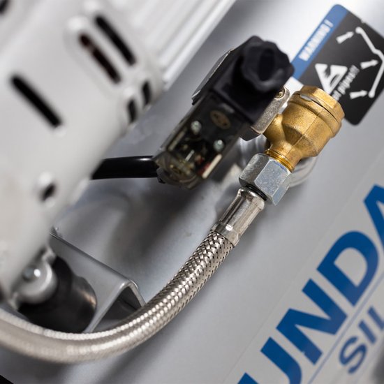 Hyundai stille compressor 6 liter - olievrij - 8 BAR - 59 dB 'Super Silent'. — afbeelding 4