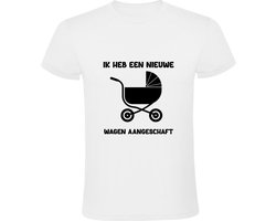 Ik heb een nieuwe wagen aangeschaft Heren T-shirt | baby | kinderwagen | vader | moeder | grappig