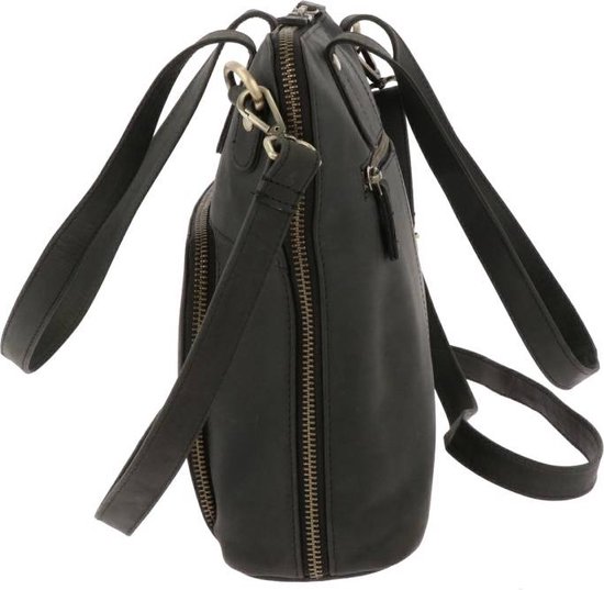 NICOLE & DORIS Handtassen voor Vrouwen Lederen Schoudertas Mode Handtassen Crossbody Tassen Casual Schoudertassen voor Vrouwen, Zwart, Large