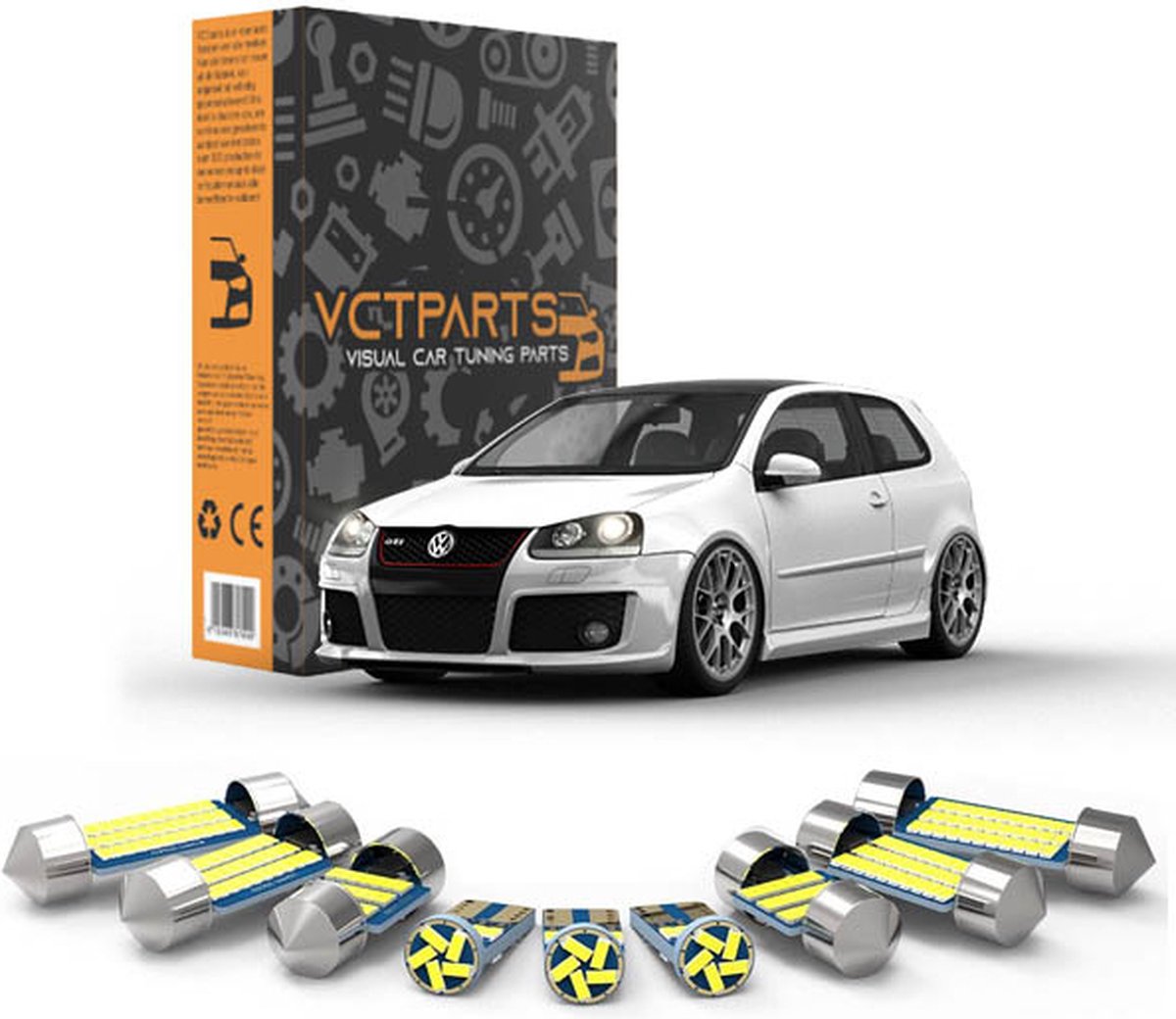 VCTparts Volkswagen Golf 5 Interieur Verlichting Canbus LED Wit 6000K