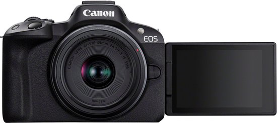 Foto: Canon eos r50 systeemcamera rf s 18 45mm is stm lens