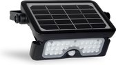 FlinQ Floodlicht- Solar Wandlamp - Solar Tuinverlichting - Zonne-energie - Bewegingssensor - Multifunctioneel -5W - Zwart