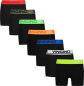 Vingino - Boxershort 7 Pack Deep Black - Maat: 98-104