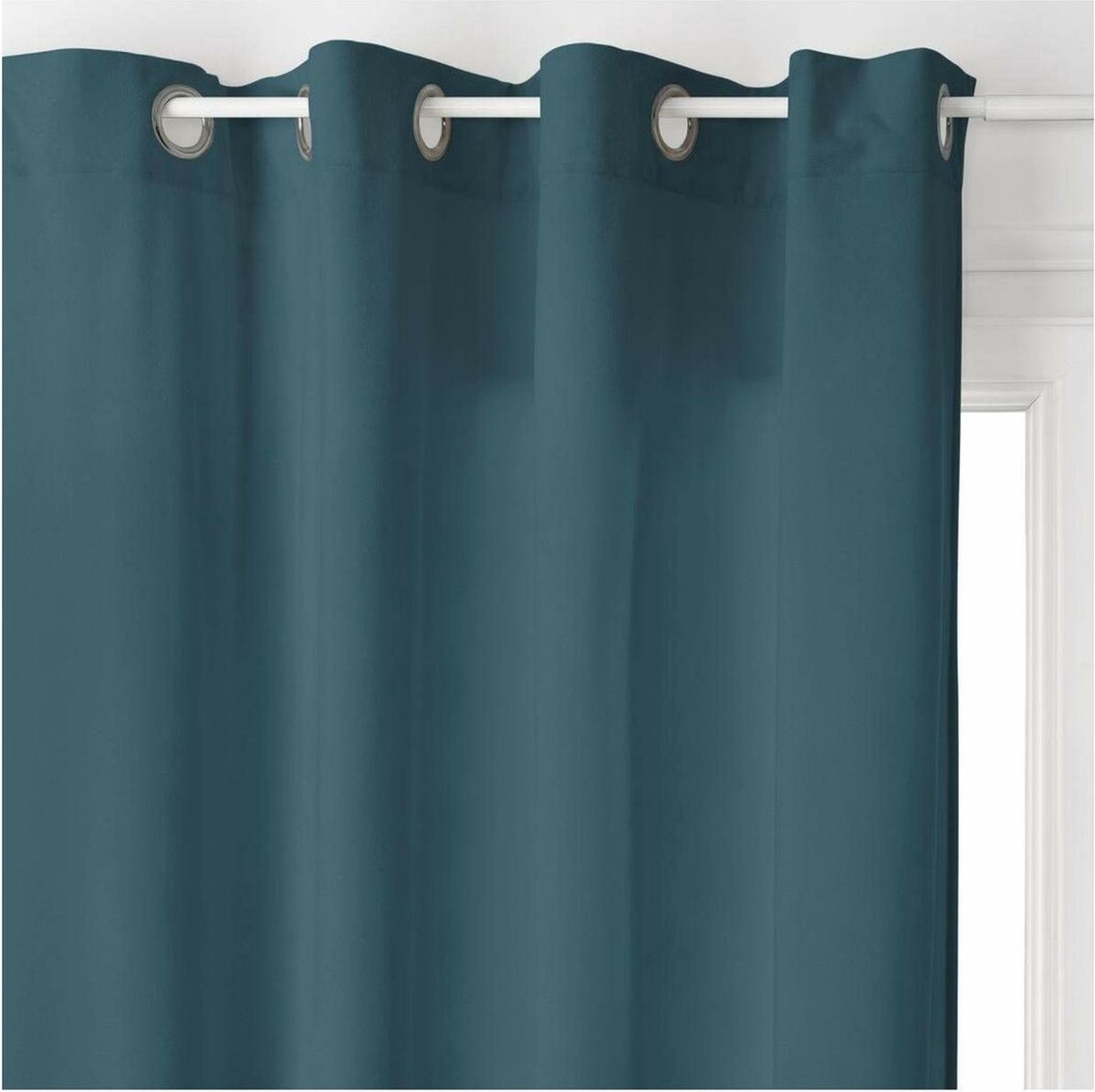 Gordijn Atmosphera Lilou Blauw Polyester (140 x 260 cm)