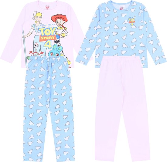 TOY STORY DISNEY - 2 x blauwe en roze pyjama / 128