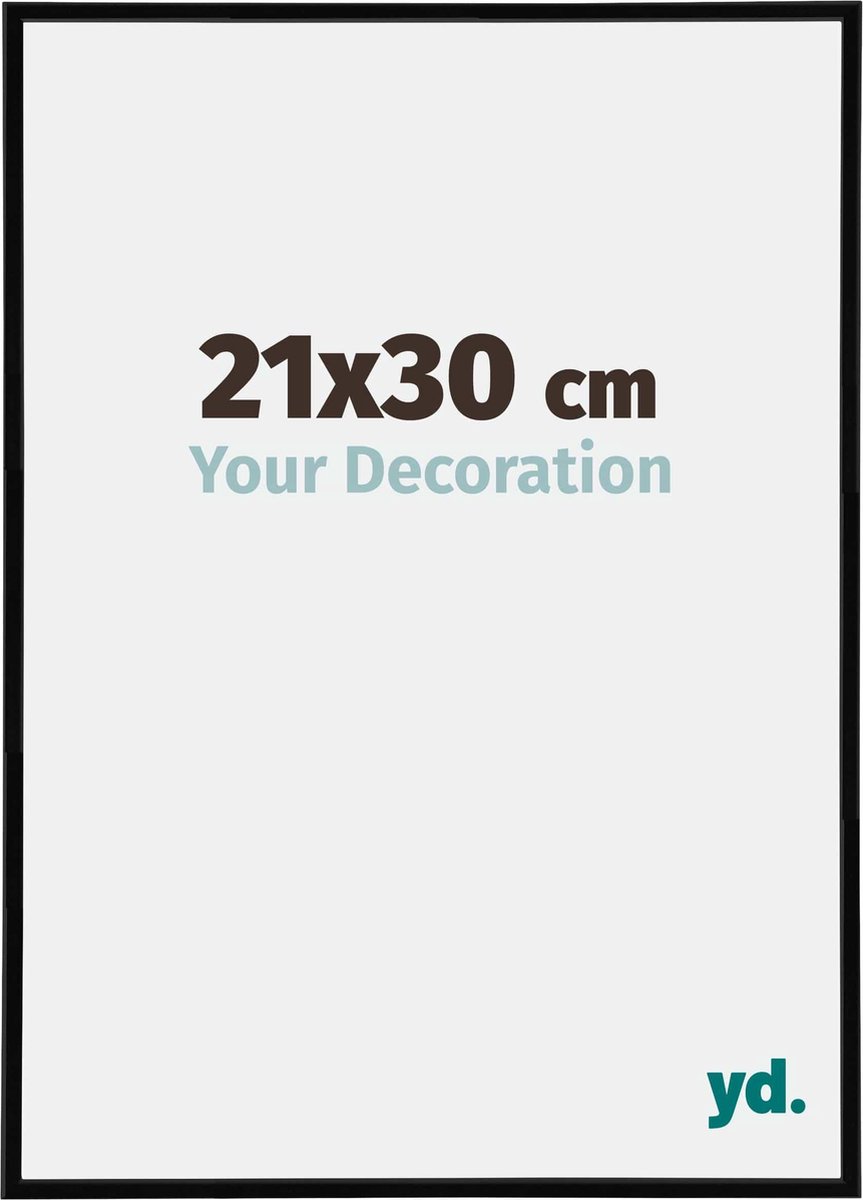 yd. Your Decoration - Fotolijst 21x30 cm - Kunststof - Zwart Hoogglans - Annecy