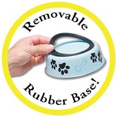 Honden Voerbak & Drinkbak - Vaatwasmachinebestendig, met Antislip en Antibacteriële RVS binnenzijde - Loving Pets Bella Bowl - 8 kleuren in Small tot Extra-Large - Kleur: Metallic Blueberry, Maat: Large - 1,5L