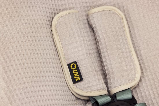 Ukje Verkleinkussen geschikt voor 4Moms Mamaroo 5 Rockaroo Wipstoel - Newborn Insert - Dubbelzijdig - Makkelijk Wasbaar - Perfecte Pasvorm - Zacht Katoen - Beige Wafelstof van Merkloos — afbeelding 2