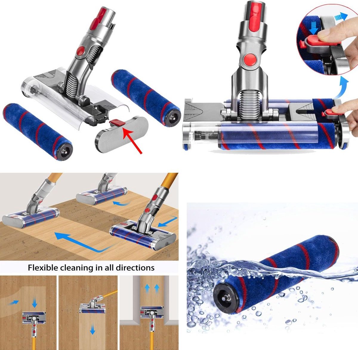 Remplacement De La Barre De Brosse À Rouleau Souple Compatible Avec La Tête  De Brosse V6 V7 V8 V10 V11 SV03, Remplaçant La Pièce N ° 966488-01 - Temu  France