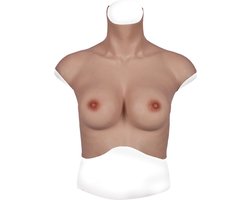 Siliconen Borstprothesen voor maat L / XL - CUP C - + kanten choker - 100% hypoallergene medische siliconen - Kunstmatige Nep Borst - Valse Borsten - Borst - Siliconen Huid - Bodysuit - Crossdresser - Transgender - Travestiet