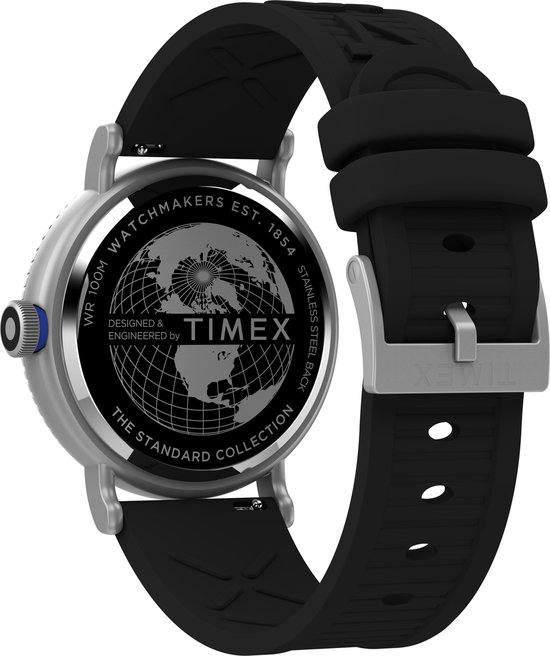 Timex Standard TW2V71800 Horloge - Rubber - Zwart - Ø 42 mm