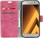Samsung Galaxy A5 (2017) Retro Portemonnee Hoesje Roze