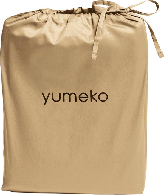 dekbedovertrek Yumeko satin de coton miel 240x220+2/60x70 - Bio, eco & équitable
