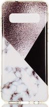 Samsung Galaxy S10 TPU Back Cover met Marmer Print Bruin