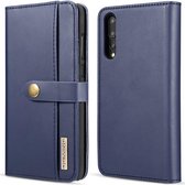 Huawei P20 Pro Leren 2-in-1 Bookcase en Back Cover Hoesje Blauw