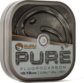 Guru Pure Fluorocarbon - 0.12mm - 50m - Transparant