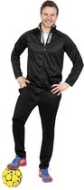 Donnay Tracksuit, 2-delig, zwart/grijs, maat XL