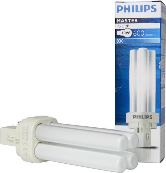 Philips MASTER PL-C 10W/830/2P 1CT ampoule fluorescente G24d-1 Blanc chaud