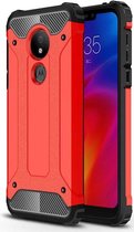 Motorola Moto G7 Power Hybride Hoesje Rood