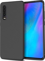 Huawei P30 Twill Slim Texture Back Cover Zwart