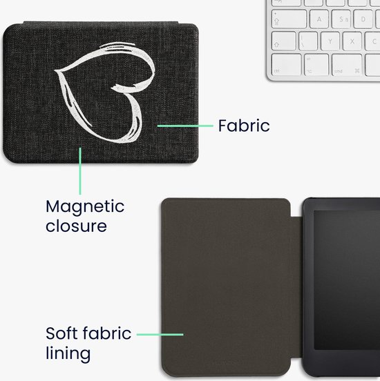 Housse De Protection Kobo Sage Kwmobile - Étui Rabat Simili Cuir Rouge Foncé