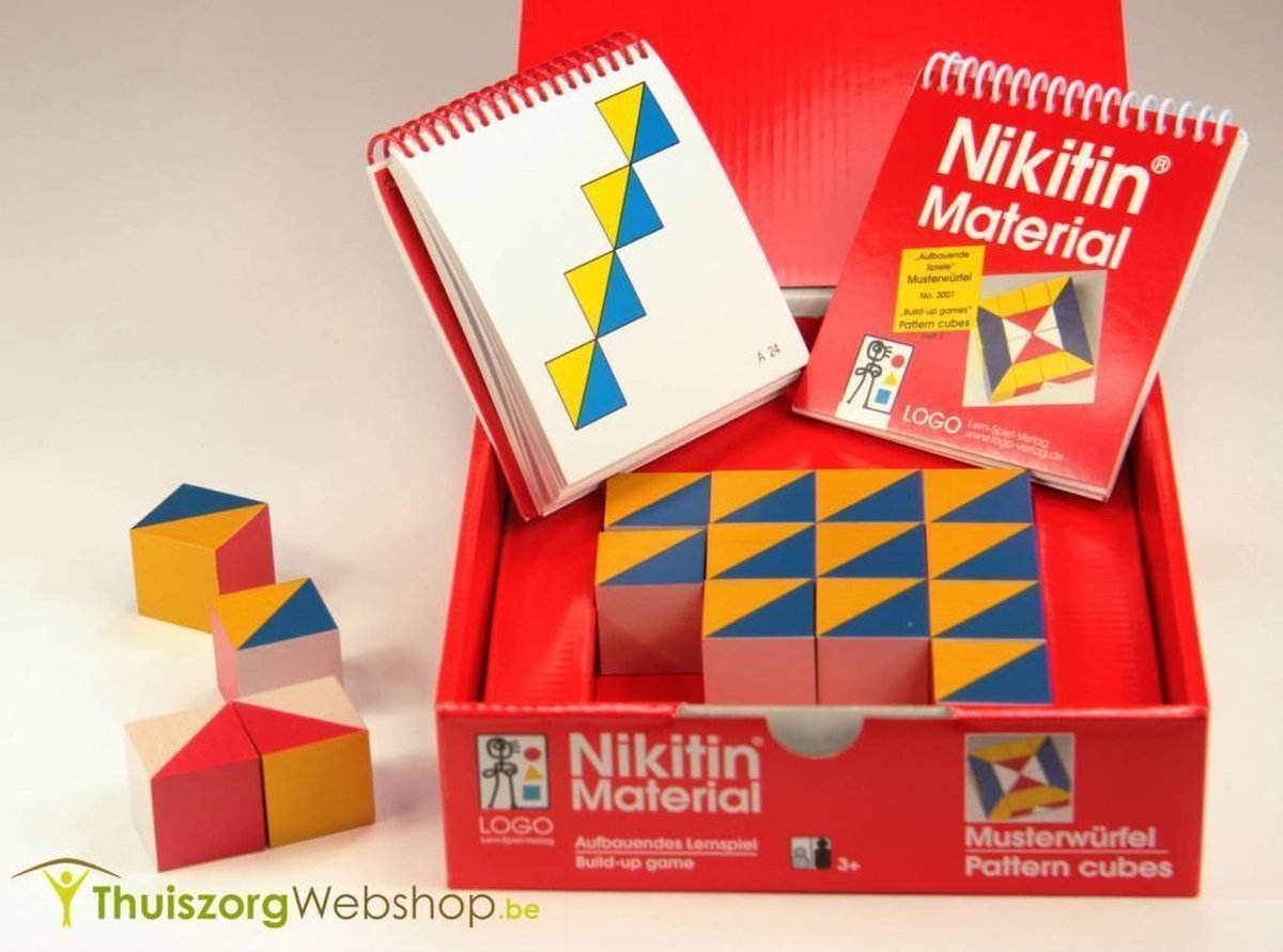 Patroonblokken Nikitin N1: set van 16 blokken en 2 voorbeeldboekjes