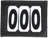 Kentucky Hoofdnummer Velcro - Black - Maat 3 Numbers