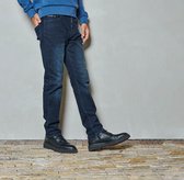 Twinlife Heren tapered jeans Axel - Spijkerbroeken - Duurzaam - Recycled - Blauw - 33