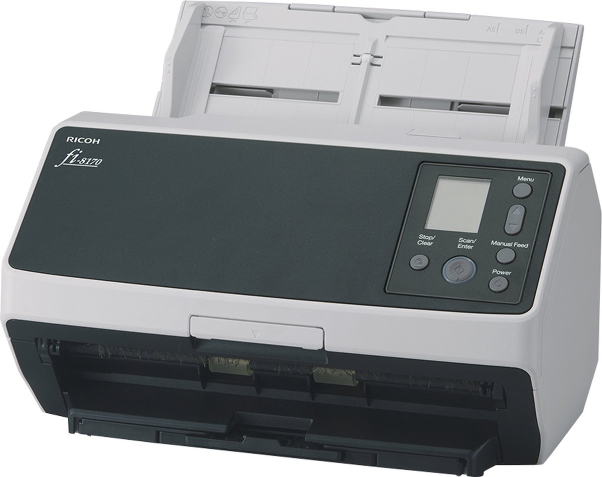 Ricoh fi-8170 ADF-/handmatige invoer scanner 600 x 600 DPI A4 Zwart, Grijs