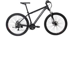 Mountainbike Tounis 27,5 Inch AL 24 Versnellingen Mat Zwart