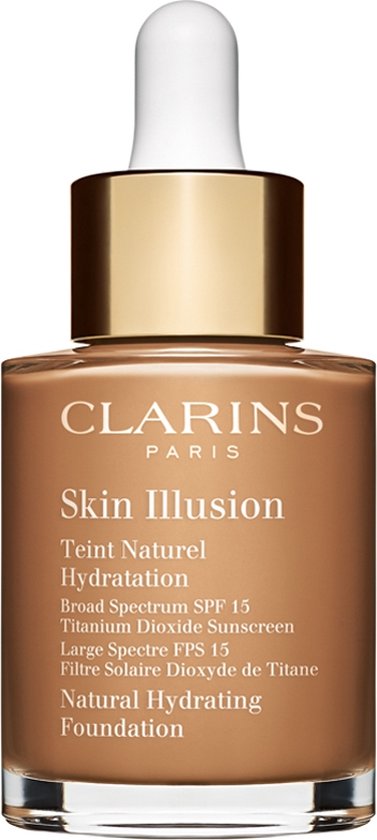 Clarins Skin Illusion Teint Naturel Hydratation - SPF 15 - Foundation - 114 Cappuccino - 30 ml