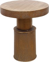 DKNC - Table ronde en métal - 37,5x37,5x44cm - Goud
