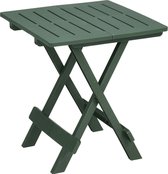Pro Garden Table d'appoint de jardin/camping pliable - Plastique - vert - 44 x 44 x 50 cm